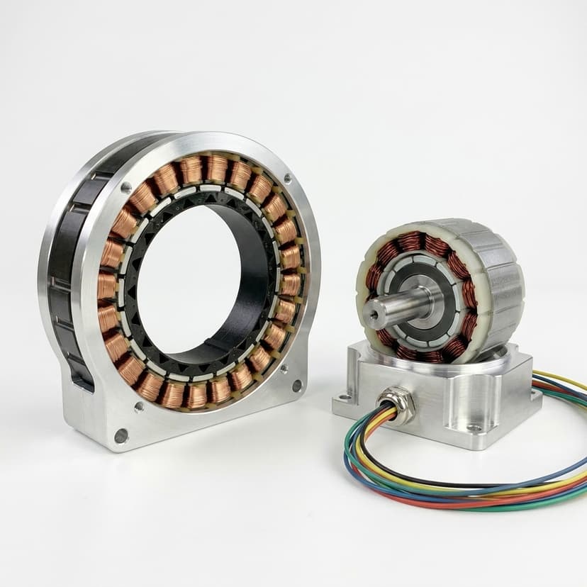 Outer-rotor frameless servo assembly